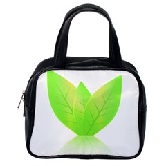 Leaves Green Nature Reflection Classic Handbags (One Side)