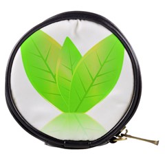 Leaves Green Nature Reflection Mini Makeup Bags