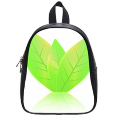 Leaves Green Nature Reflection School Bags (Small) 