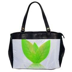 Leaves Green Nature Reflection Office Handbags