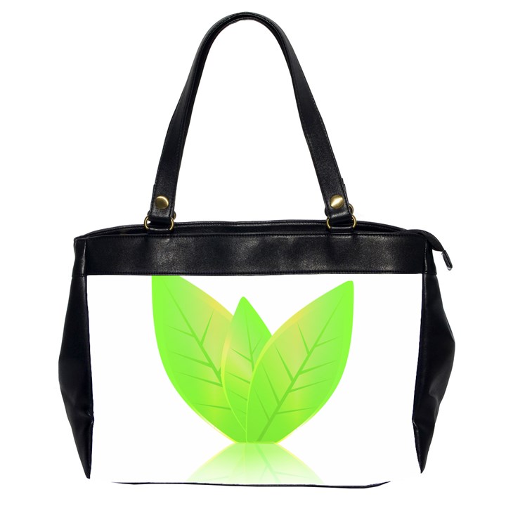 Leaves Green Nature Reflection Office Handbags (2 Sides) 