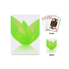 Leaves Green Nature Reflection Playing Cards (Mini) 