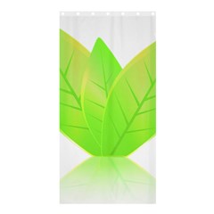 Leaves Green Nature Reflection Shower Curtain 36  x 72  (Stall) 