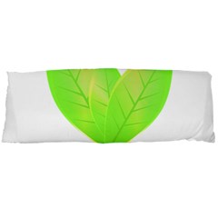 Leaves Green Nature Reflection Body Pillow Case Dakimakura (two Sides) by Nexatart