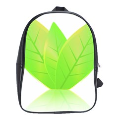 Leaves Green Nature Reflection School Bags (xl)  by Nexatart