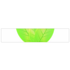 Leaves Green Nature Reflection Flano Scarf (small) by Nexatart