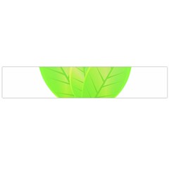 Leaves Green Nature Reflection Flano Scarf (large) by Nexatart