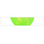 Leaves Green Nature Reflection Flano Scarf (Large) Front