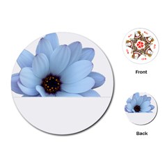 Daisy Flower Floral Plant Summer Playing Cards (round)  by Nexatart