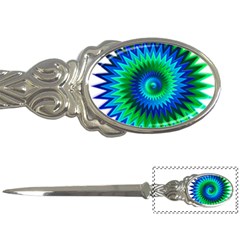 Star 3d Gradient Blue Green Letter Openers