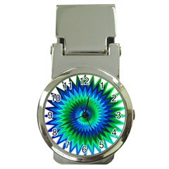 Star 3d Gradient Blue Green Money Clip Watches