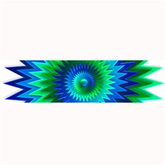 Star 3d Gradient Blue Green Large Bar Mats