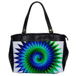 Star 3d Gradient Blue Green Office Handbags Front