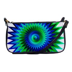 Star 3d Gradient Blue Green Shoulder Clutch Bags