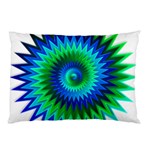 Star 3d Gradient Blue Green Pillow Case (Two Sides) Front