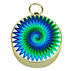 Star 3d Gradient Blue Green Gold Compasses