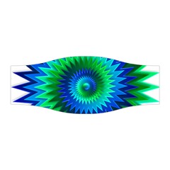 Star 3d Gradient Blue Green Stretchable Headband