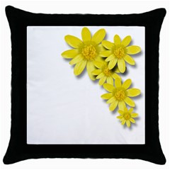 Flowers Spring Yellow Spring Onion Throw Pillow Case (black) by Nexatart