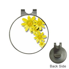 Flowers Spring Yellow Spring Onion Hat Clips With Golf Markers by Nexatart