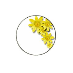 Flowers Spring Yellow Spring Onion Hat Clip Ball Marker (4 Pack) by Nexatart