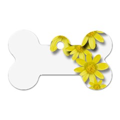 Flowers Spring Yellow Spring Onion Dog Tag Bone (one Side) by Nexatart