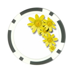 Flowers Spring Yellow Spring Onion Poker Chip Card Guard by Nexatart