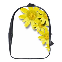 Flowers Spring Yellow Spring Onion School Bags (xl)  by Nexatart