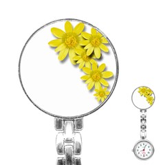 Flowers Spring Yellow Spring Onion Stainless Steel Nurses Watch by Nexatart