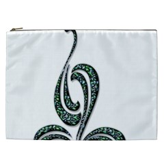 Scroll Retro Design Texture Cosmetic Bag (xxl)  by Nexatart