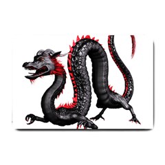 Dragon Black Red China Asian 3d Small Doormat 