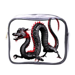 Dragon Black Red China Asian 3d Mini Toiletries Bags by Nexatart