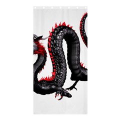 Dragon Black Red China Asian 3d Shower Curtain 36  X 72  (stall)  by Nexatart