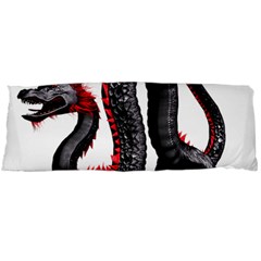 Dragon Black Red China Asian 3d Body Pillow Case (dakimakura) by Nexatart