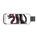 Dragon Black Red China Asian 3d Portable USB Flash (One Side) Front