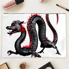 Dragon Black Red China Asian 3d Cosmetic Bag (xxl)  by Nexatart