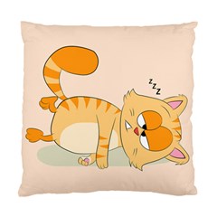 Even Cat Hates Monday Standard Cushion Case (one Side) by Catifornia