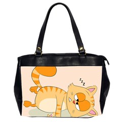 Even Cat Hates Monday Office Handbags (2 Sides)  by Catifornia