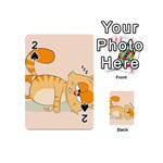 Even Cat Hates Monday Playing Cards 54 (Mini)  Front - Spade2