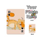 Even Cat Hates Monday Playing Cards 54 (Mini)  Front - Spade10