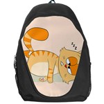 Even Cat Hates Monday Backpack Bag Front