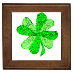 St Patricks Day Shamrock Green Framed Tiles by Nexatart