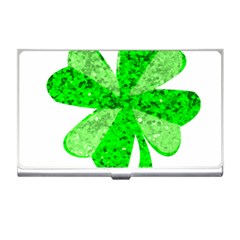 St Patricks Day Shamrock Green Business Card Holders by Nexatart