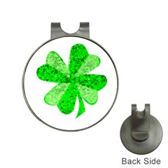 St Patricks Day Shamrock Green Hat Clips With Golf Markers by Nexatart