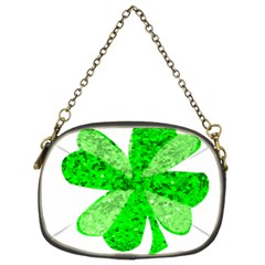 St Patricks Day Shamrock Green Chain Purses (two Sides)  by Nexatart