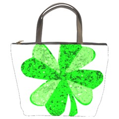 St Patricks Day Shamrock Green Bucket Bags by Nexatart