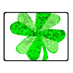 St Patricks Day Shamrock Green Fleece Blanket (small) by Nexatart