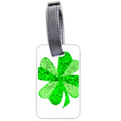 St Patricks Day Shamrock Green Luggage Tags (one Side)  by Nexatart