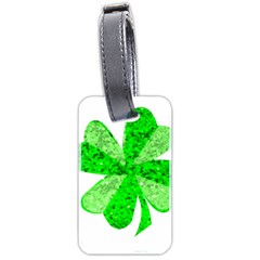 St Patricks Day Shamrock Green Luggage Tags (two Sides) by Nexatart