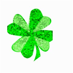 St Patricks Day Shamrock Green Small Garden Flag (two Sides) by Nexatart