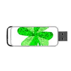 St Patricks Day Shamrock Green Portable Usb Flash (one Side) by Nexatart